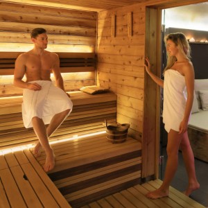 Privátní sauna pro 2 osoby (110 min v čase 10-14 hod)